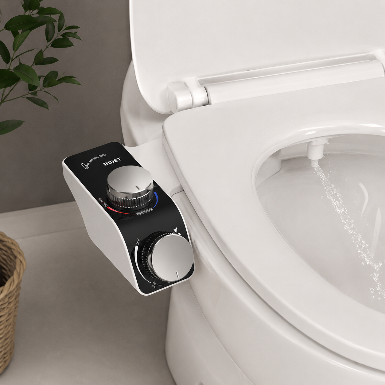 Bidé para Inodoro con Agua Fría y Caliente