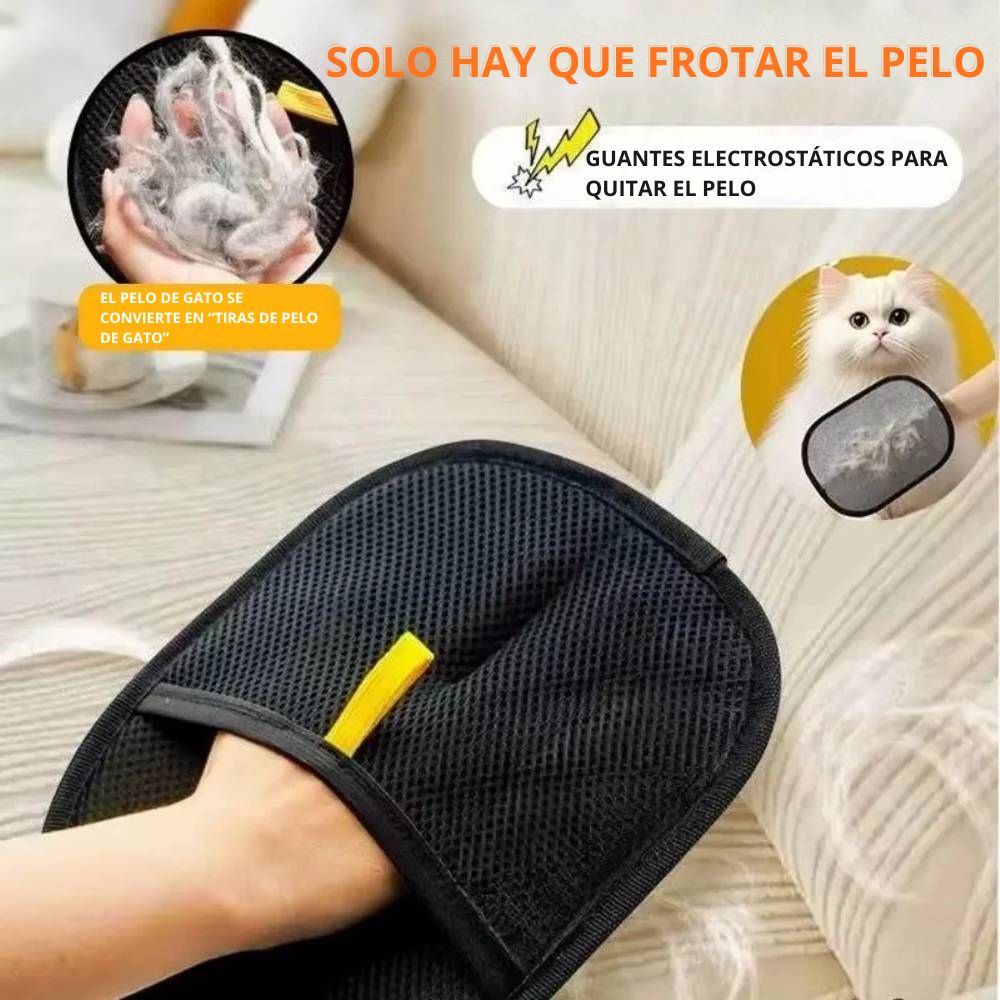 Guante Quitapelos para Mascotas
